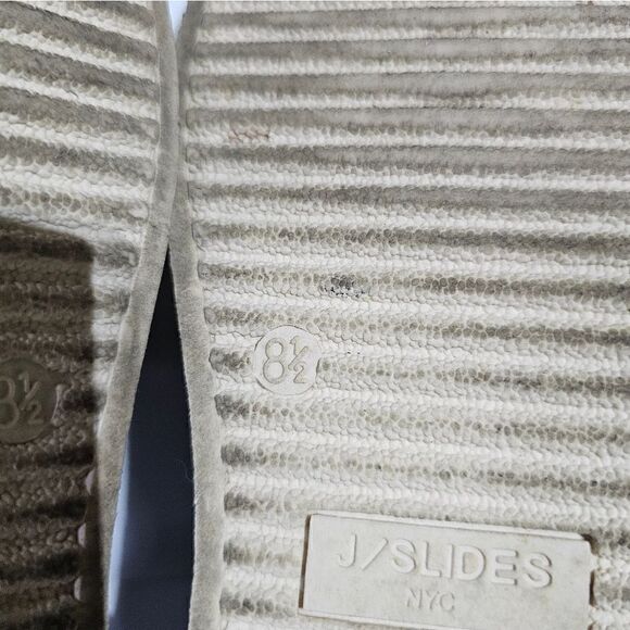 J/SLIDES Black Leather Quilted Slip‎ On Sneakers - Size 8 1/2 - Picture 8 of 8